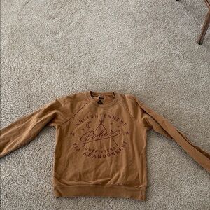 Poler Men's Tan Crewneck Sweater
